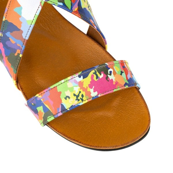 Embassy London Isabella - Summer Colours - Women's leather sandal with padded anatomic insoles