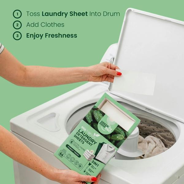 Green Edge 360 Forest Fresh Eco Friendly Laundry Detergent Sheets