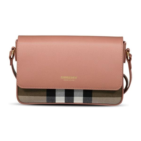 Burberry 'New Hampshire' Leather Shoulder Bag Pink - chancefashionco