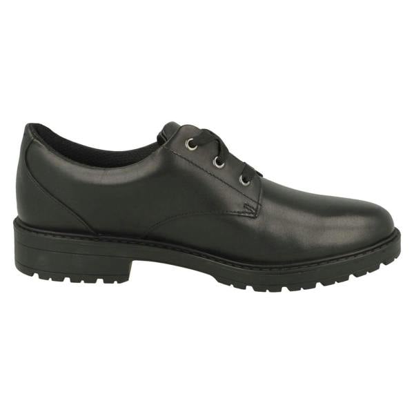 Clarks Girls Clarks Lace Up School Shoes Dempster Lace Y