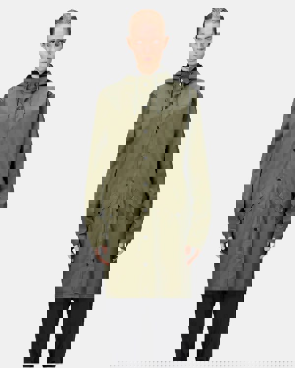 Rains Long Unisex Jacket - 134 Marsh