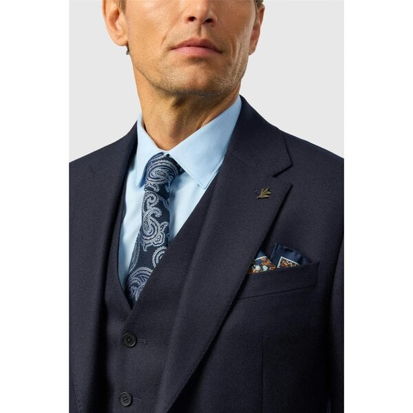 Ted Baker Tailored Fit Navy Stretch Flannel Jacket