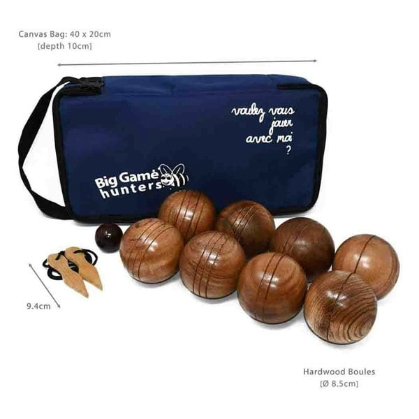 Big Game Hunters Boules & Pétanque Wooden Boules Set