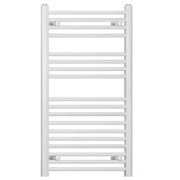 500mm-x-1000mm-Straight-White-Heated-Bathroom-Towel-Rail-Radiator-For-Central-Heating-UK-19mm-Tube