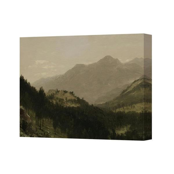 Benjamin Tate Design Sepia Mountain Landscape Canvas Art Print Wall Decor