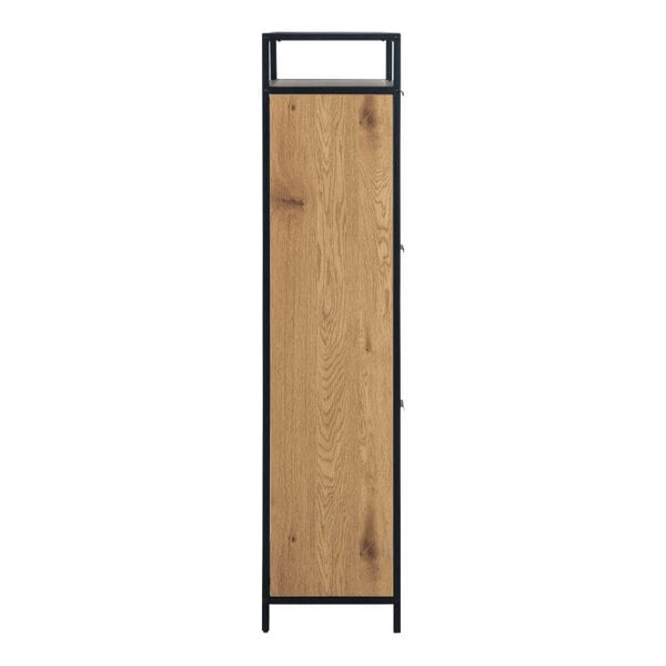 Wyld Haus Taipei Black and Oak Wood 3 Drawer Shoe Cabinet