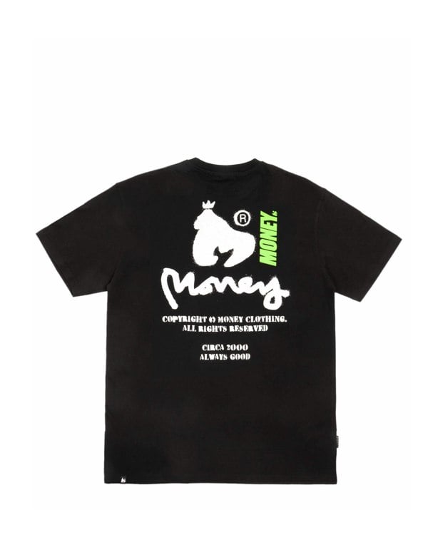 Money Copyright Stencil Tee - Black