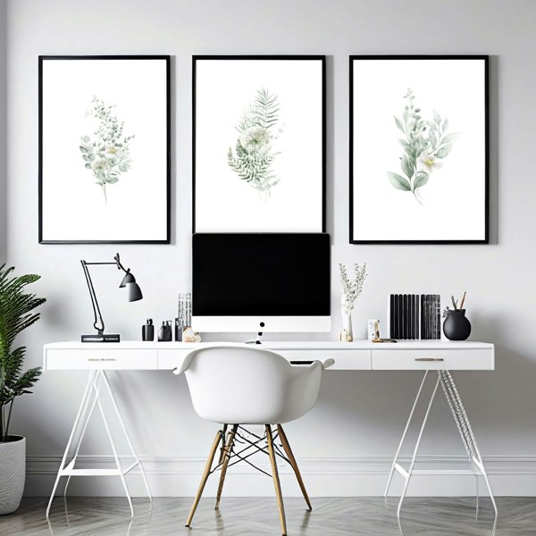 Artwork For Work Office | Set of 3 wall art prints