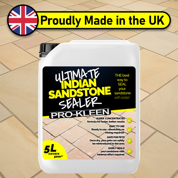 ProKleen Pro-Kleen Ultimate Indian Sandstone Sealer 10L - Protects Against Weathering, Stains, Oil & Grease