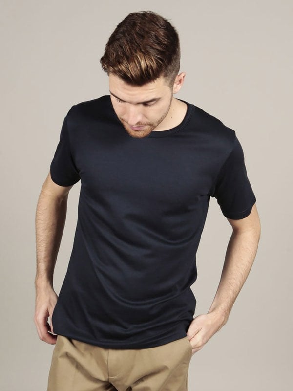 Short Sleeve Crew Neck - Navy