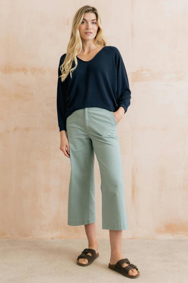 Lily & Me Rewilding Batwing Jumper Navy