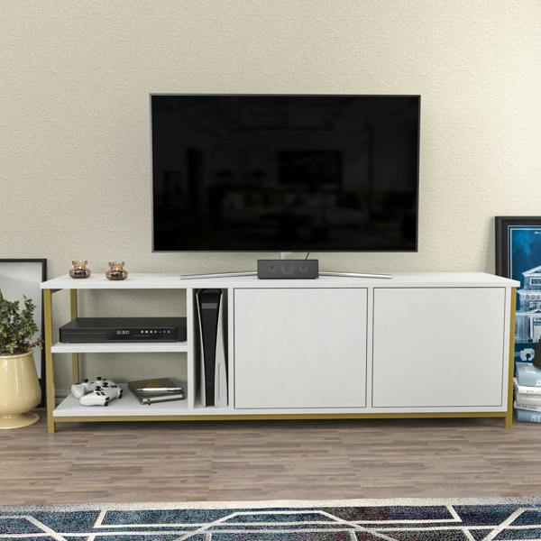Decorotika Primrose Modern Tv Stand TV Cabinet for TV's up to 72"