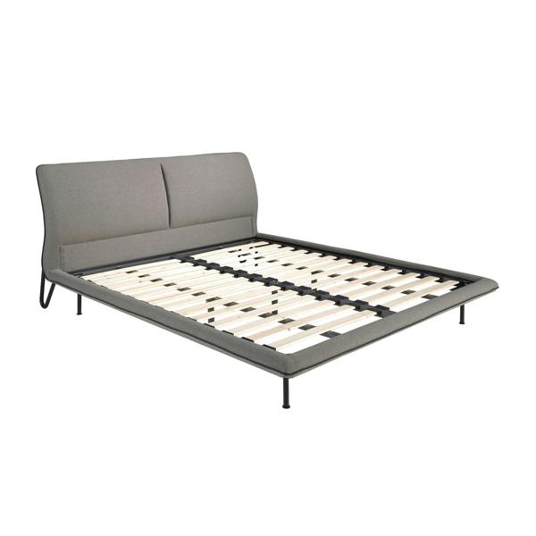 Angel Cerdá Dark grey fabric bed 7221