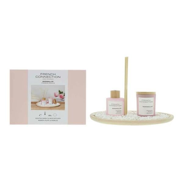 French Connection Pastel Collection Marshmallow Diffuser 100ml + Candle 130g