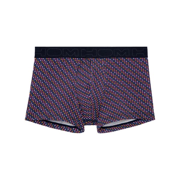 Hom Muticolour Dots Hal Print Boxer Trunk, Navy/multi