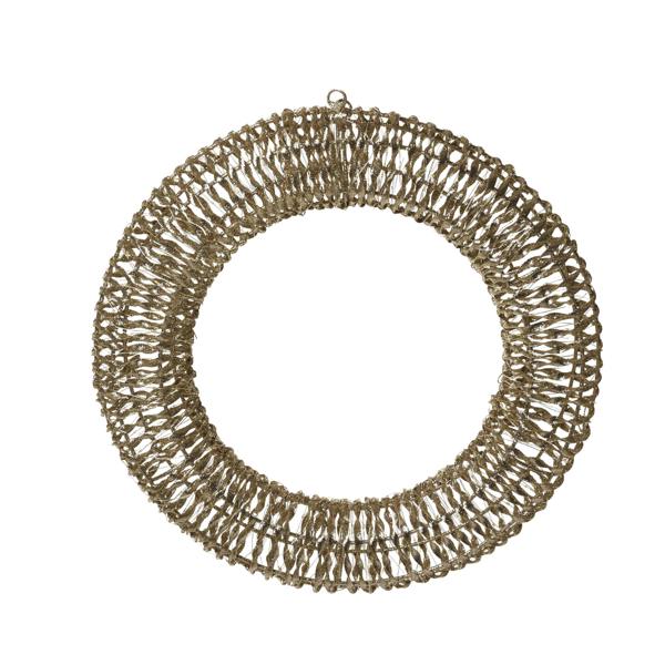 GlitterTwist Gold Wreath 50cm LV