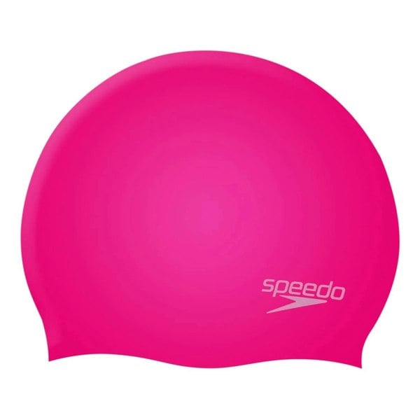 Speedo Childrens Silicone Moulded Swimming Cap - Pink