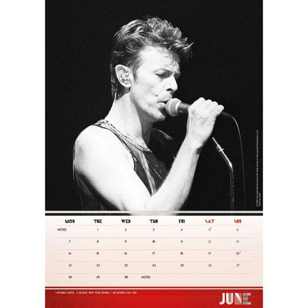 David Bowie A3 Calendar 2027, Wall Calendars, Month To View, Entertainment, Gift