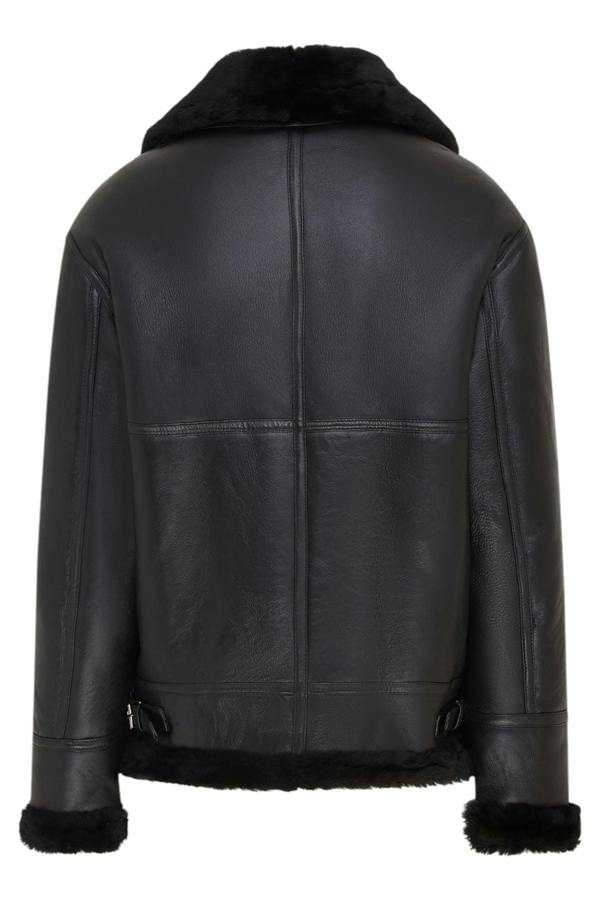 Infinity Leather Mens B3 Aviator Real Sheepskin Leather Flying Jacket-Oxford