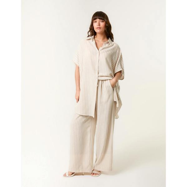 Blue Vanilla Oversized Pinstripe Shirt