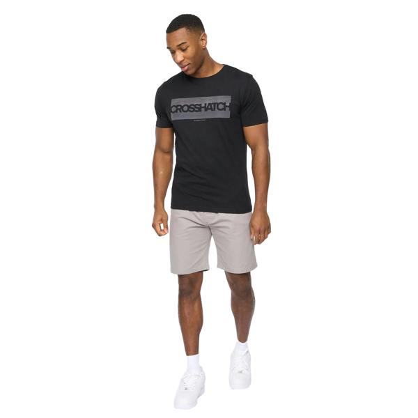 Crosshatch Mens Blansmoore Elasticated Waist Shorts - Grey - 