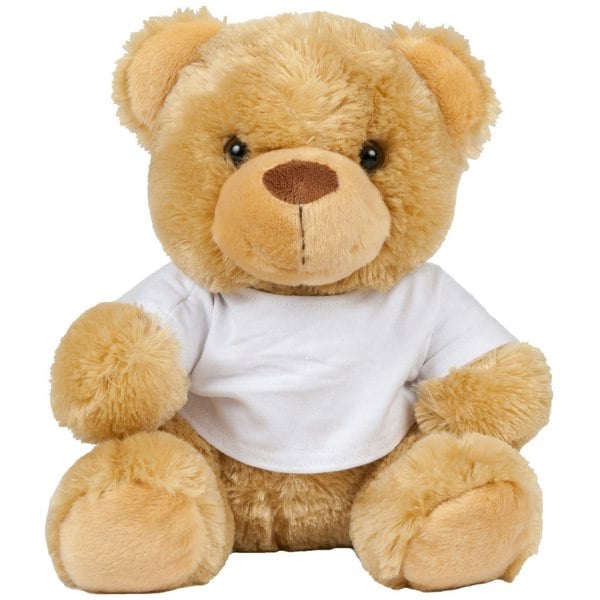 Mumbles Childrens/Kids Plush Teddy Bear In A T-Shirt - Brown