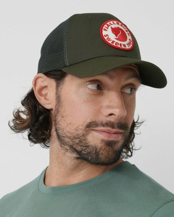 Fjallraven 1960 Logo Unisex Langtradarkeps - Deep Forest 662