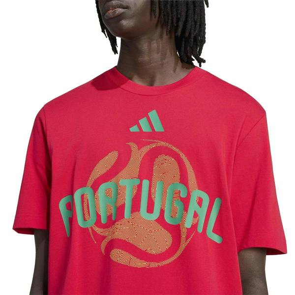 Adidas Mens Portugal FIFA World Cup 26 T-Shirt - Bold Red - 