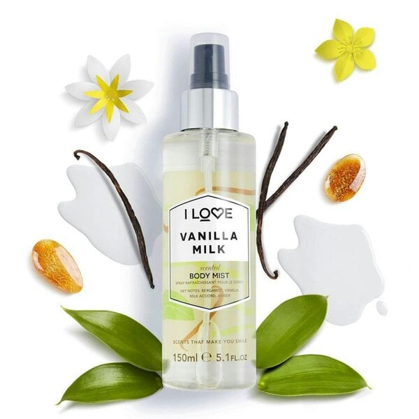 I LOVE Vanilla Milk Body Mist, 150ml