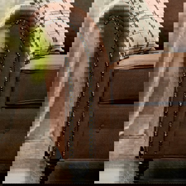 Furnishings For Less Oakland 5 Seater Leather Corner Sofa Chesterfield Style