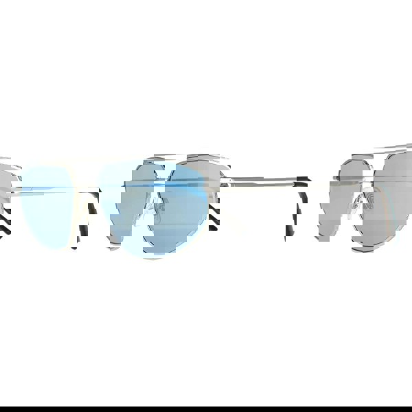 Serengeti Sunglasses Marlon SS539002 Shiny Silver Mineral Polarized 555nm Blue