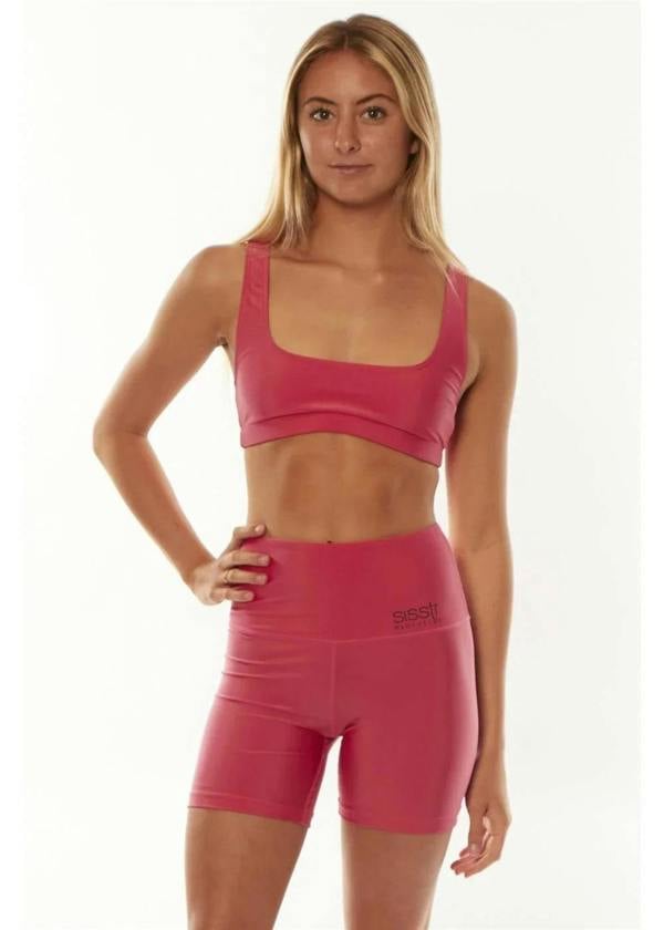 Sisstr Solid Leda Bralette Top swim top Sisstrevolution Lychee XS