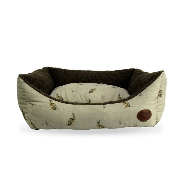 Snug and Cosy Pets Hare Print Bed