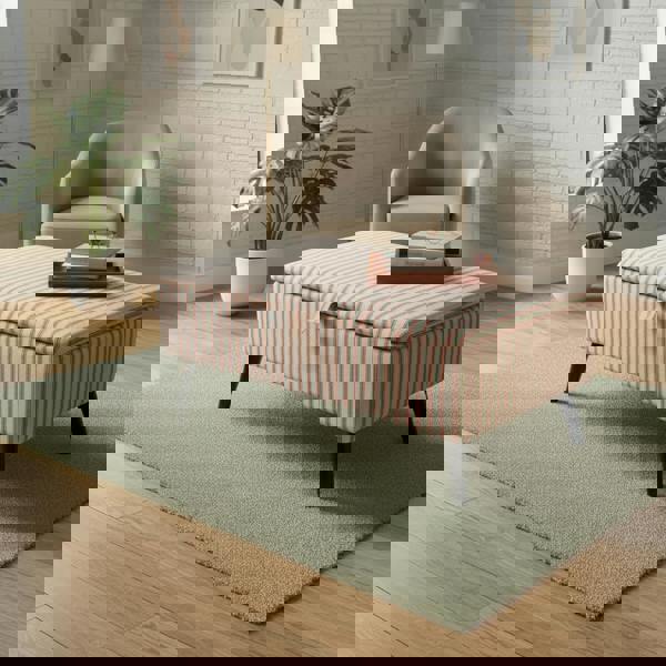 Handcrafted UK Family-Friendly Storage Seat with Robust Black Legs