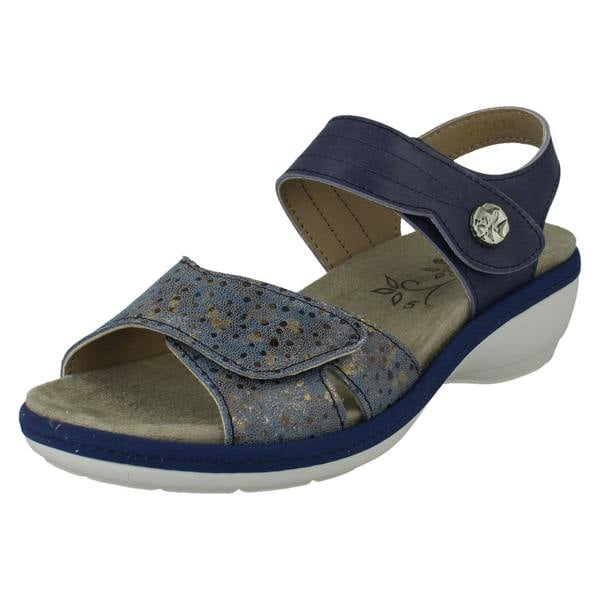 DB Shoes Ladies DB Shoes Double Strap Variable Fit Sandals Rosefinch