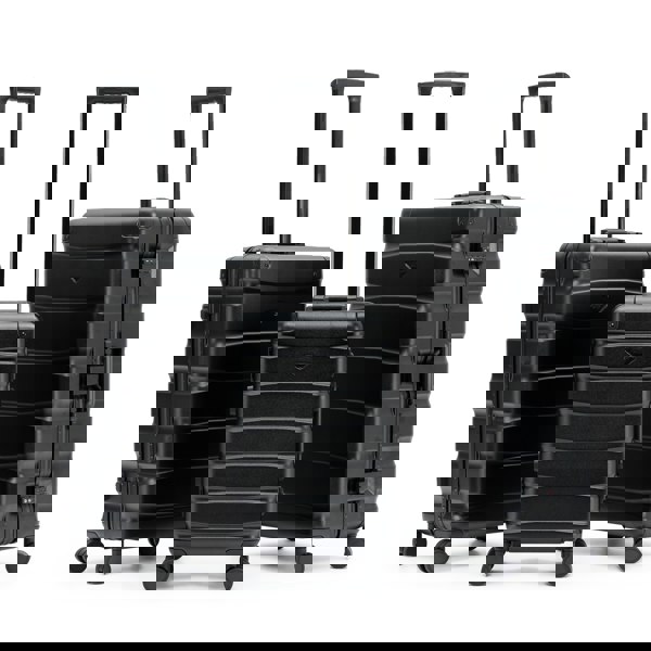 Flight Knight Set of 3 Aluminium Frame, ABS Body Cabin Carry & Check in Hold Luggage