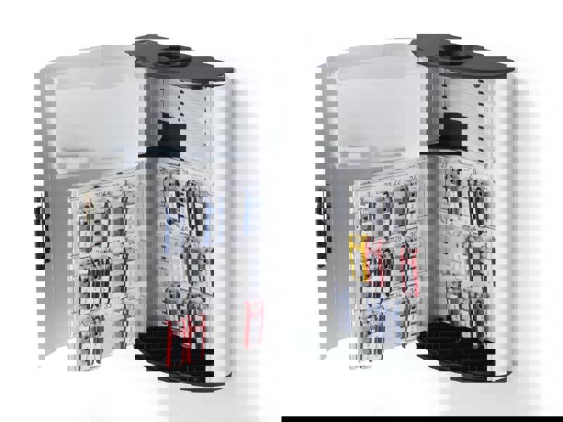 Durable Key Safe Plus Lock Box Drop Slot | Holds 54 Keys | Includes 6 Key Clips