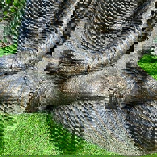 Timeless Zen Large Antique Bronze Meditating Buddha Garden Ornament