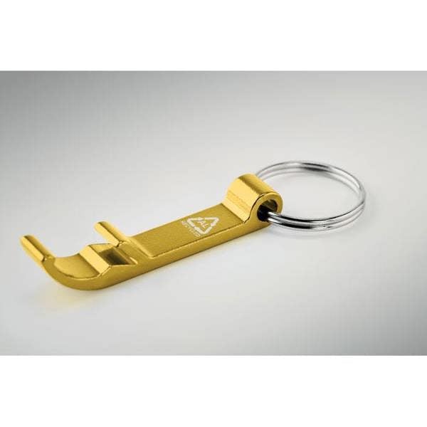 MidOcean Ovikey Recycled Aluminium Keyring - Gold - 