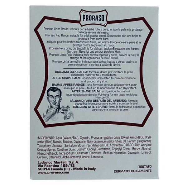 Proraso After Shave Balm Coarse Beards 100ml