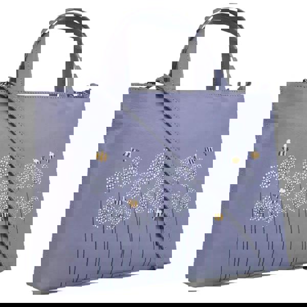 Mala Leather Moonflower Bee & Flowers Multiway Leather Grab Bag