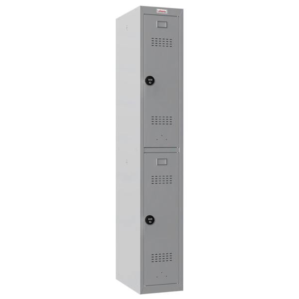 Phoenix Safe Phoenix PL Series PL1230GGC 1 Column 2 Door Personal Locker in Grey with Combination Locks