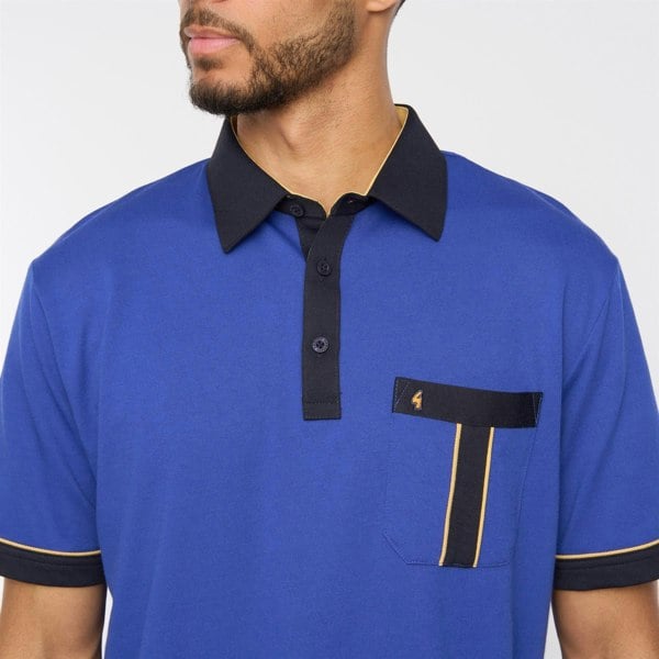 Gabicci G52X10 Mens Short Sleeve Plated Jersey Polo Shirt Gabicci Classic - THAMES
