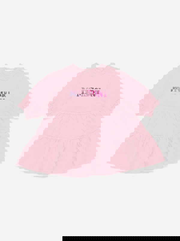 Missoni Baby Girls Jersey Dress With Knickers in Pink