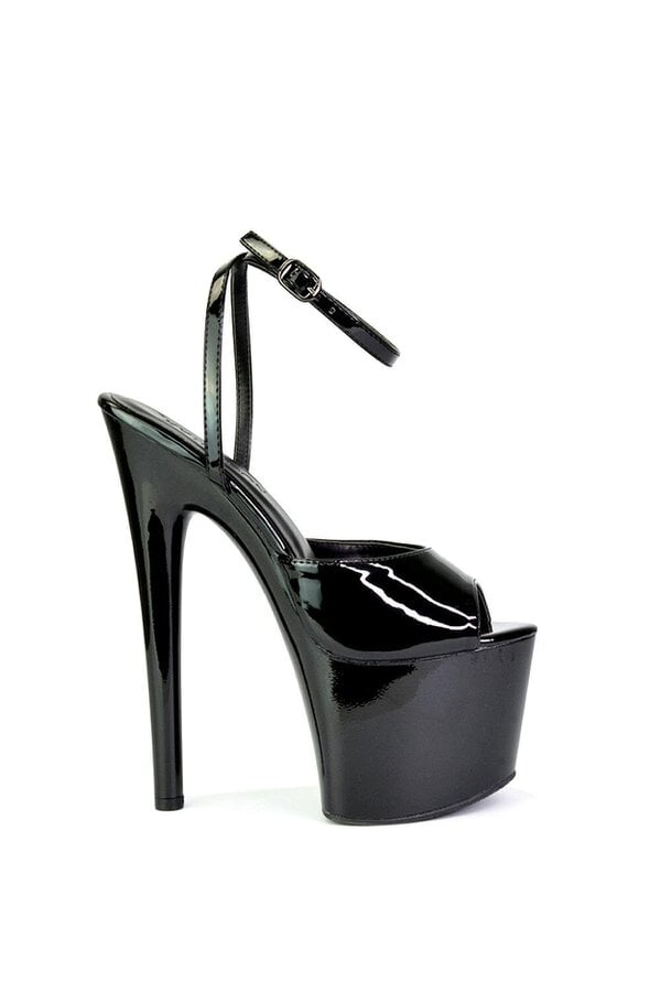 XY LONDON Strappy Peep Toe Stiletto High Heel Platform Shoes