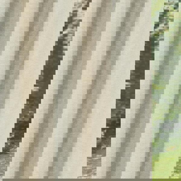 Enhanced Living Cream 100% Blackout Chenille Thermal Eyelet Curtains for Living Room/Bedroom