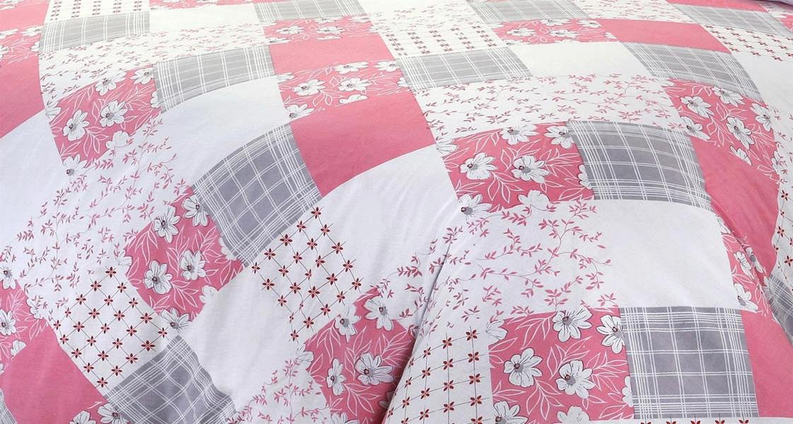 Eloise DREAMZONE Pink Super King Duvet Cover Set