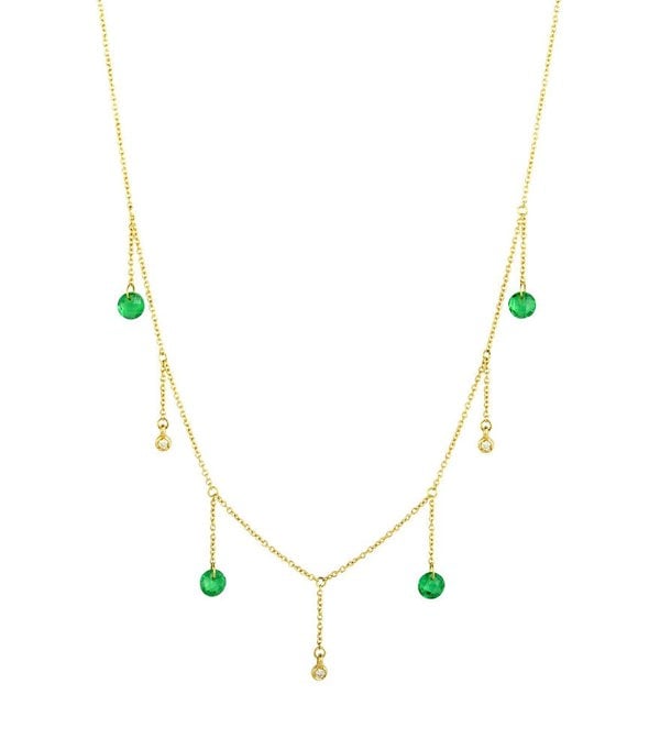 Hafeez Jewellery Tabia Emerald and Diamond Necklace