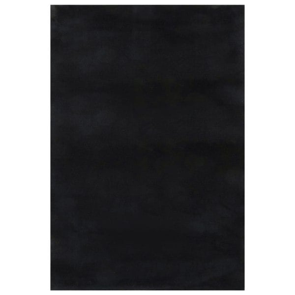 Berkfield Washable Rug Soft Shaggy 160x230 cm Anti Slip Black