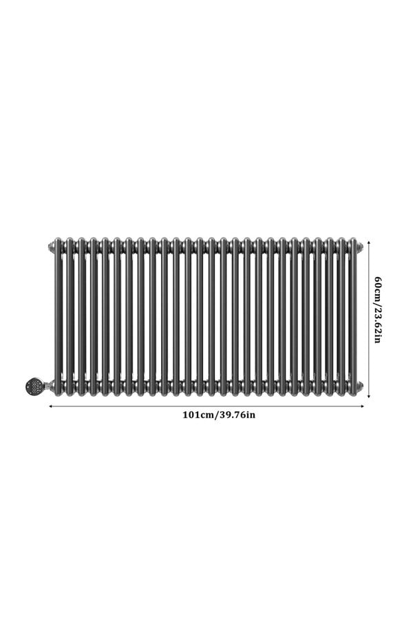 Living and Home 1200W Electric Radiator Wall Mounted 101cm x 60cm - Dark Grey